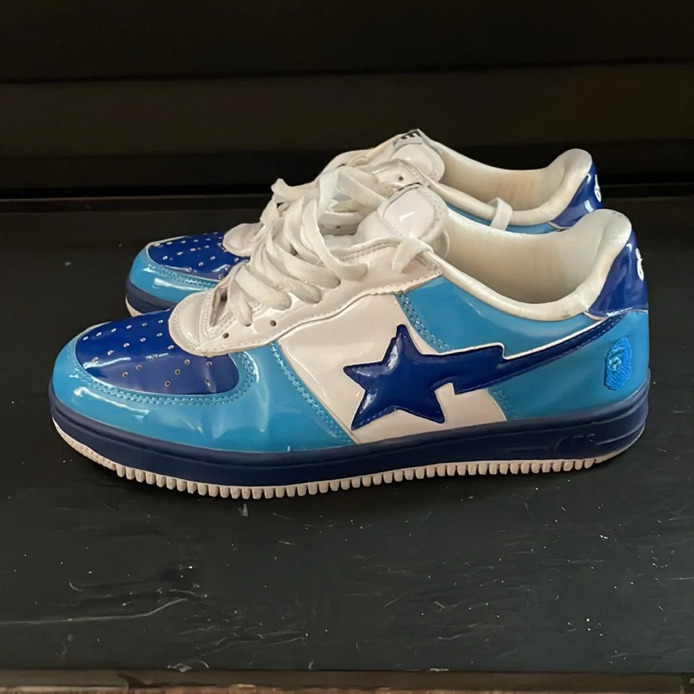 A Bathing Ape Bape Sta Navy FS-001 Sneaker DS Size 13 Used excellent condition - Picture 2 of 14
